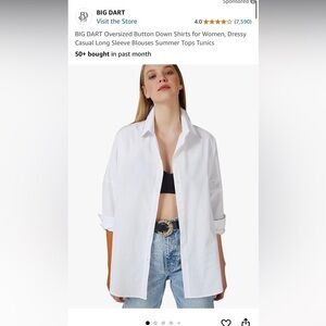 Classic White Casual Button Down Shirt